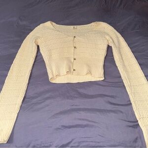 Urban Outfitters Cropped Knit Cardigan Size Medium